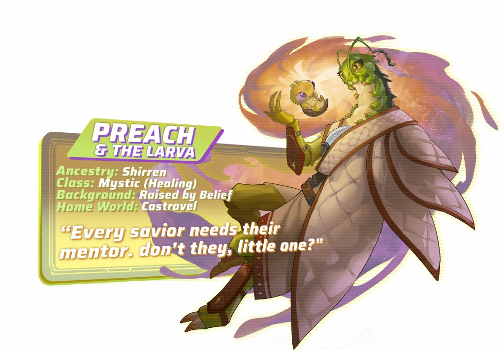 Starfinder: Afterlight Screenshot Card Preach & The Larva